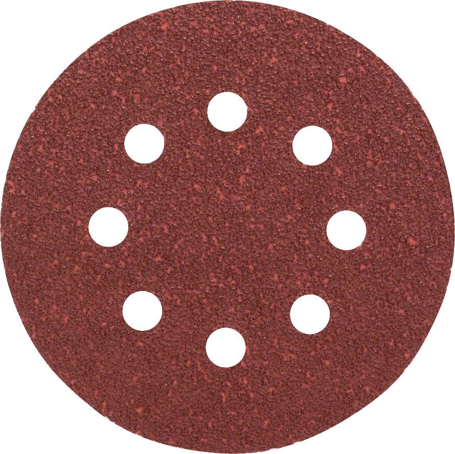 Bosch - Eksantirik Zımpara Kağıdı 5'li, 125 mm 40 Kum 8 Delik