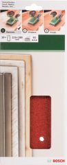 Bosch - Titreşimli Zımpara Kağıdı 10'lu, 115 x 280 mm 60 Kum 14 Delik