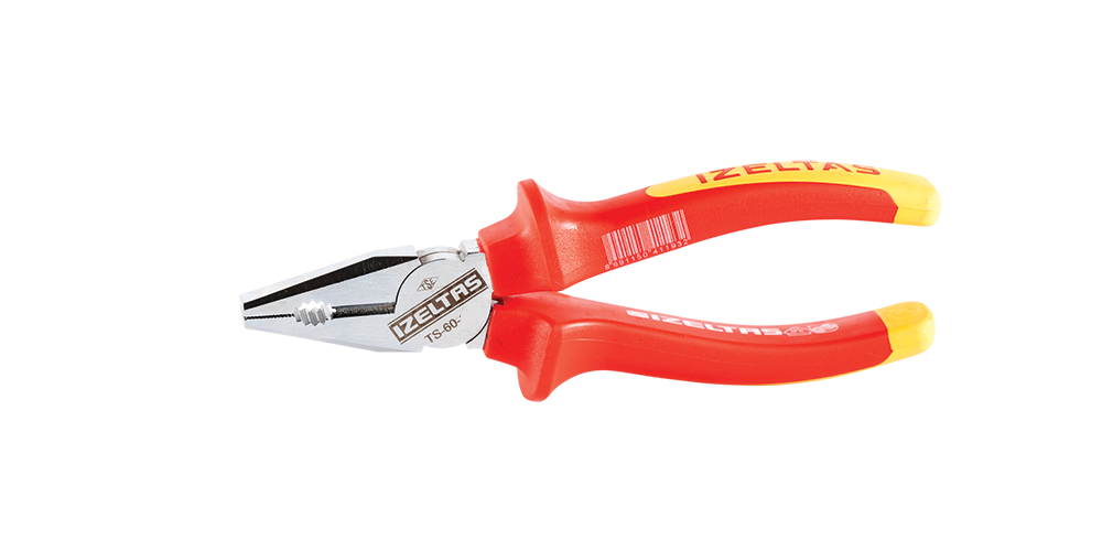 İZELTAŞ 1000V İZOLELİ ELEKTRİKÇİ KOMBİNE PENSE 160 MM  3020126160