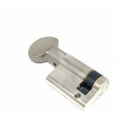 Kale Kilit Yarım Mandallı Silindir 41mm (05+10+26) Nikel
