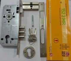 Kale Kilit Standart Silindirli Rozet Delikli Daire Kilidi 3 Milli 45mm NİKEL