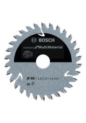 Bosch - Standard for Serisi Çoklu Malzeme için Akülü Daire Testere Bıçağı 85*15 mm 30 Diş