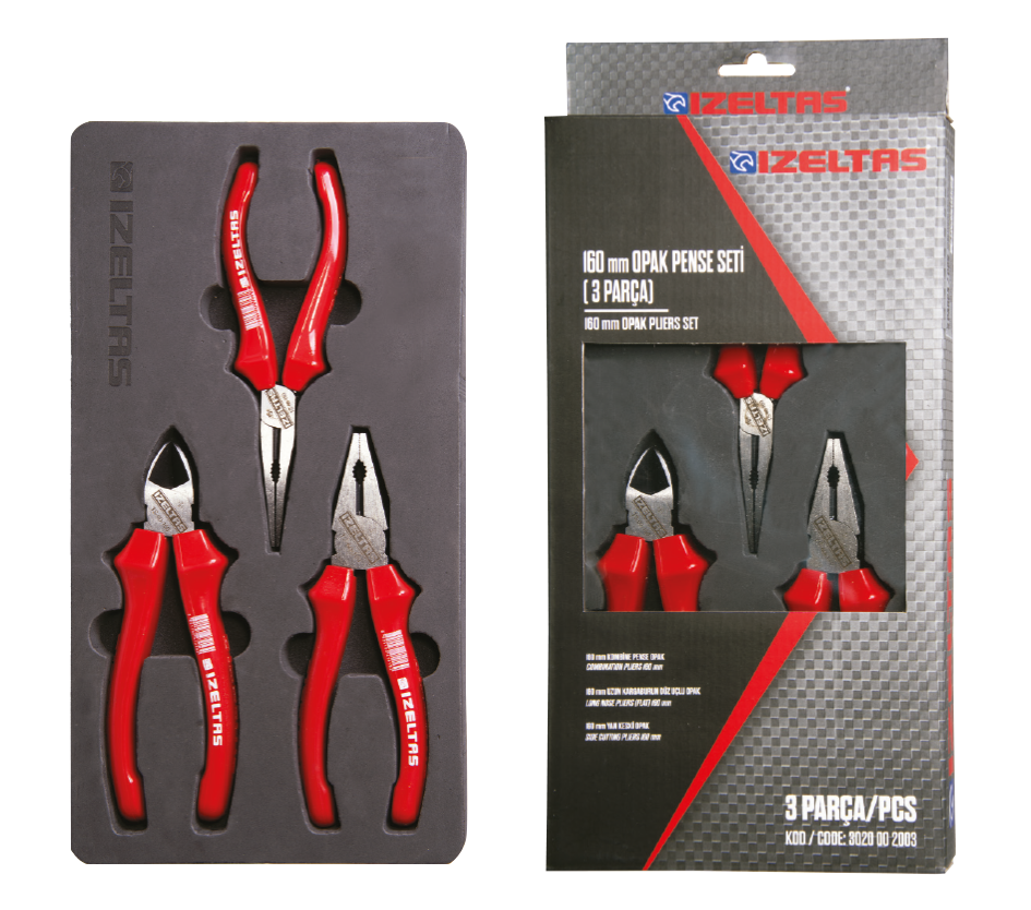 İzeltaş 160mm Opak Seti (3 Parça)