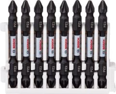 Bosch - Impact Control Serisi Çift Taraflı Vidalama Ucu 8'li PZ2 *65mm
