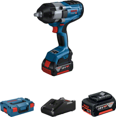 Bosch Professional GDS 18V-1000 (2 x 5.0 Ah; L-Boxx) Akülü Darbeli Somun Sıkma Makinesi