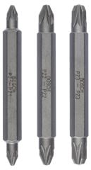 Bosch - Çift Taraflı Vidalama ucu PZ1/2/3*60 mm 3'lü