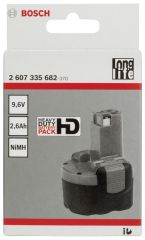 Bosch - 9,6 V 2,6 Ah HD NiMh O-Pack Akü